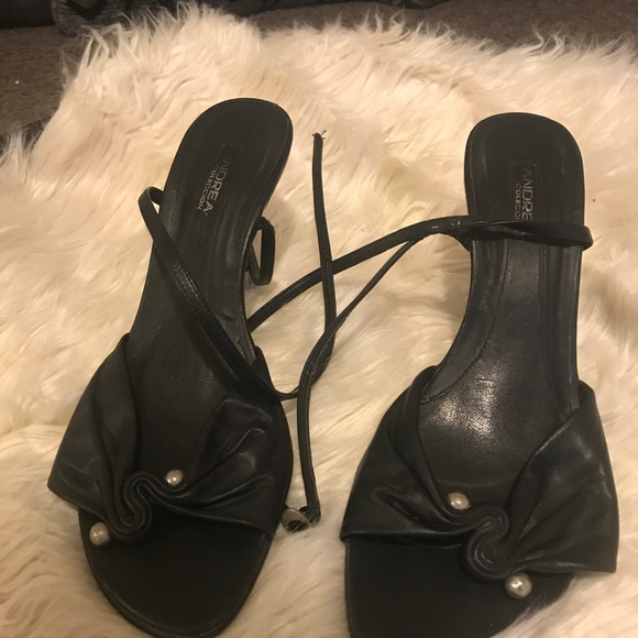 ANDREA HIGH HEELS  BLACK AND SILVER - Picture 2 of 7